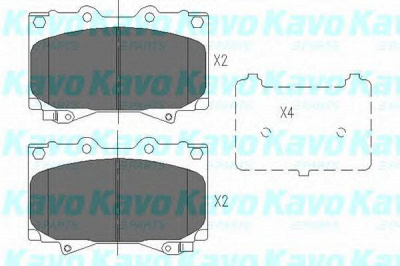 KAVO PARTS kbp9049 -  Комплект тормозных колодок, дисковый тормоз